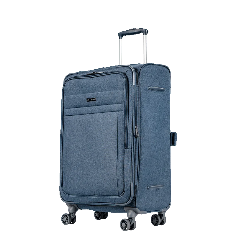 Mala de Viagem Média 23 kg Poliéster com Rodas 360° Ultralight Hug 2T - Azul
