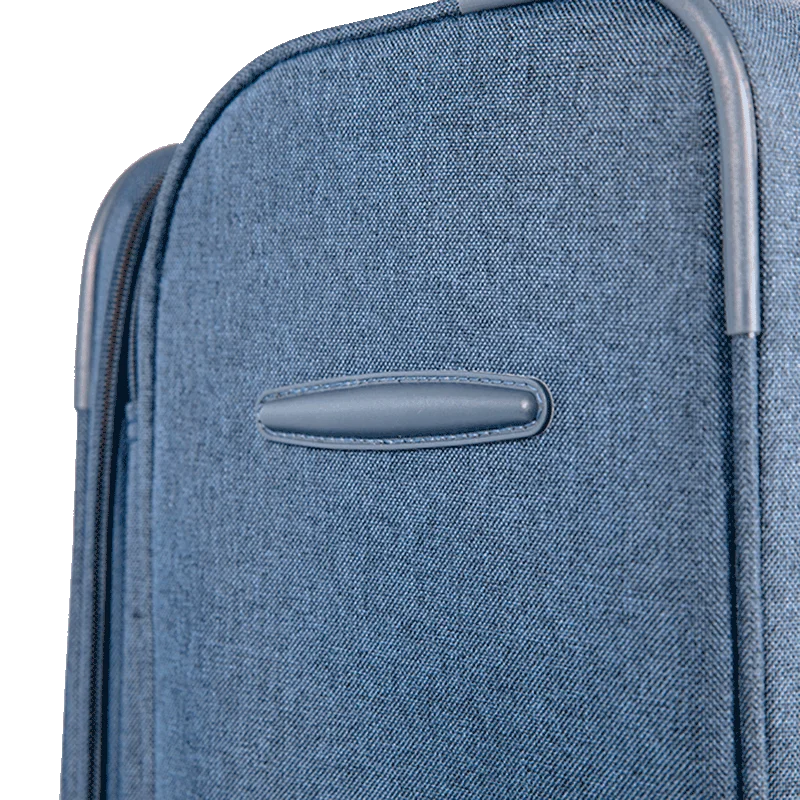 Mala de Viagem Média 23 kg Poliéster com Rodas 360° Ultralight Hug 2T - Azul