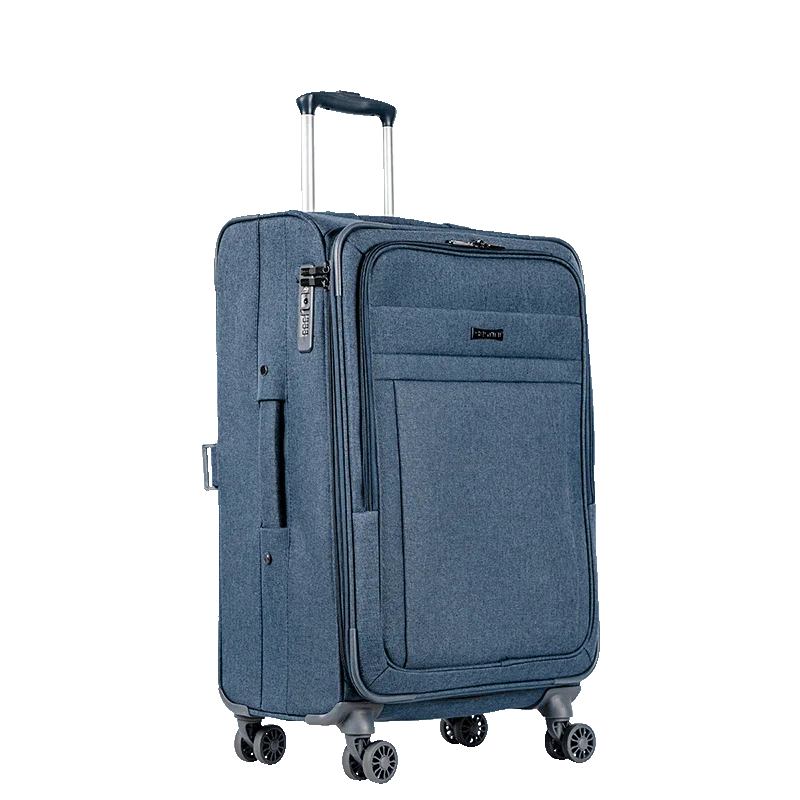 Mala de Viagem Média 23 kg Poliéster com Rodas 360° Ultralight Hug 2T - Azul