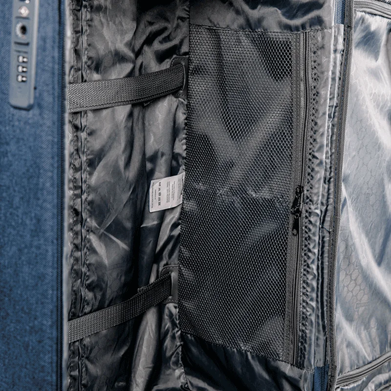 Mala de Viagem Média 23 kg Poliéster com Rodas 360° Ultralight Hug 2T - Azul
