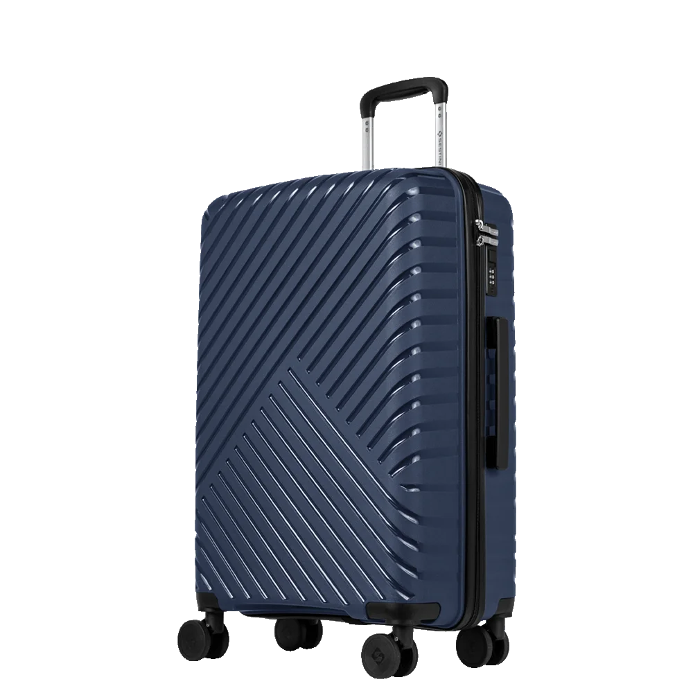 Mala de Viagem Média 23 kg Polipropileno com Rodas 360° PP Essencial 2 - Azul marinho