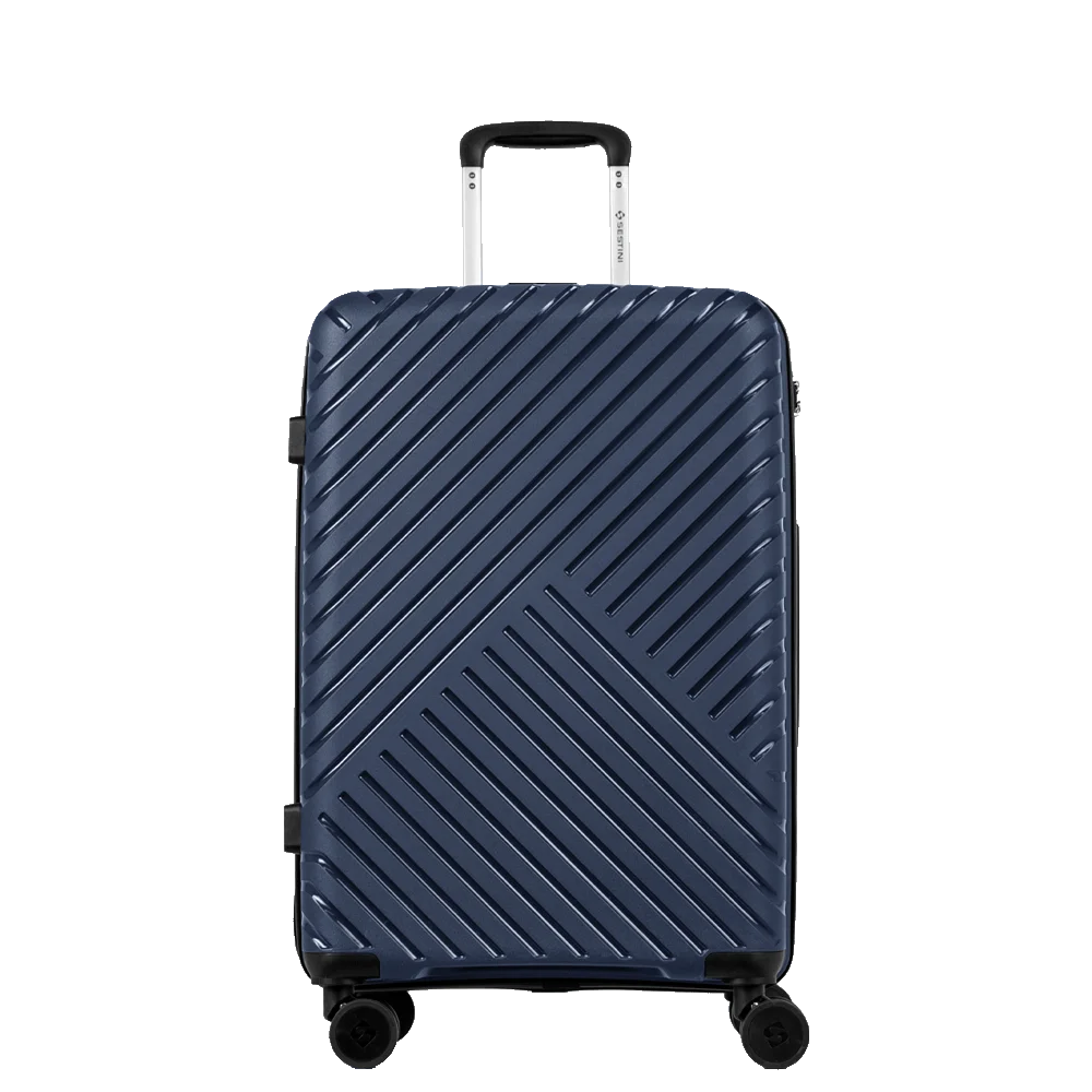 Mala de Viagem Média 23 kg Polipropileno com Rodas 360° PP Essencial 2 - Azul marinho