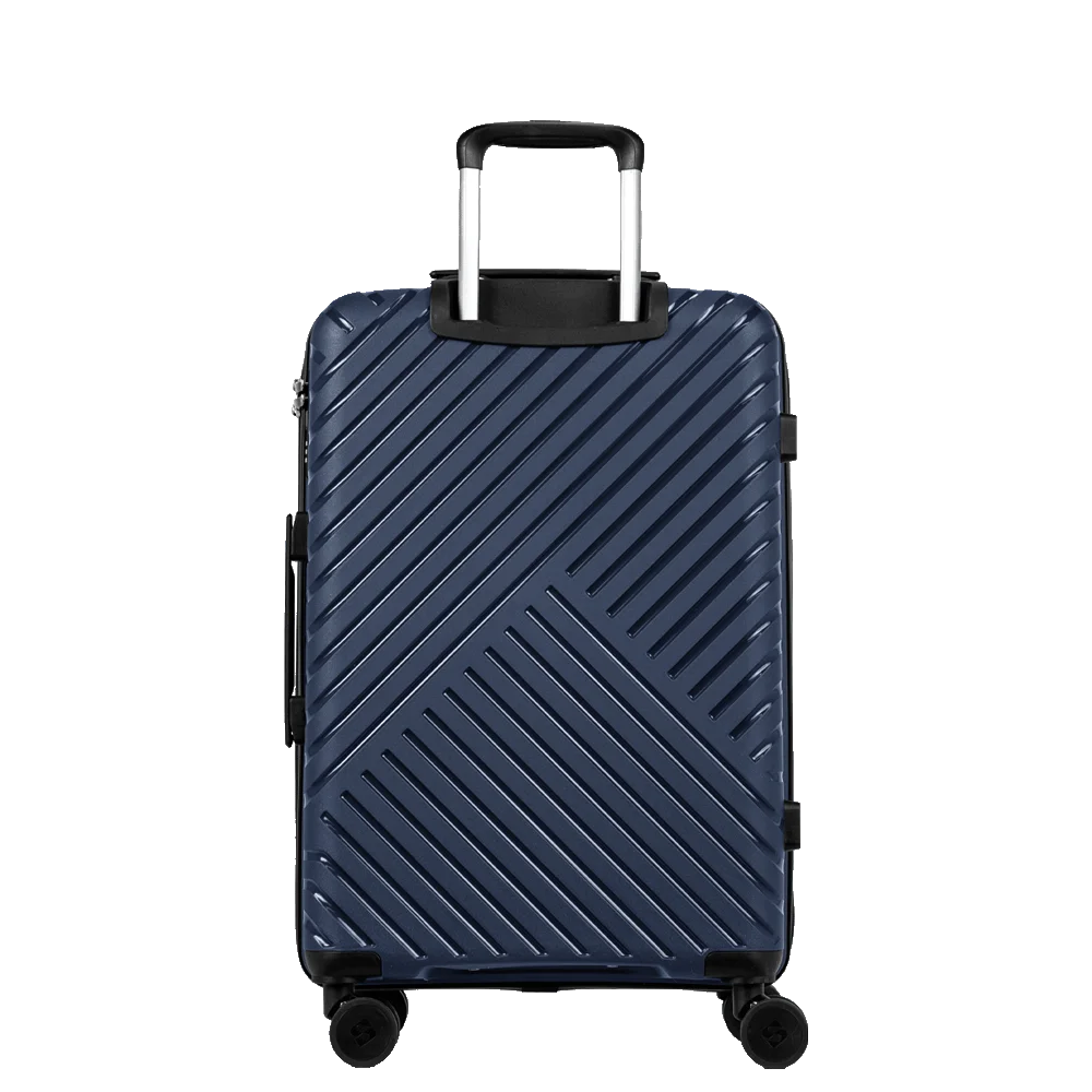 Mala de Viagem Média 23 kg Polipropileno com Rodas 360° PP Essencial 2 - Azul marinho