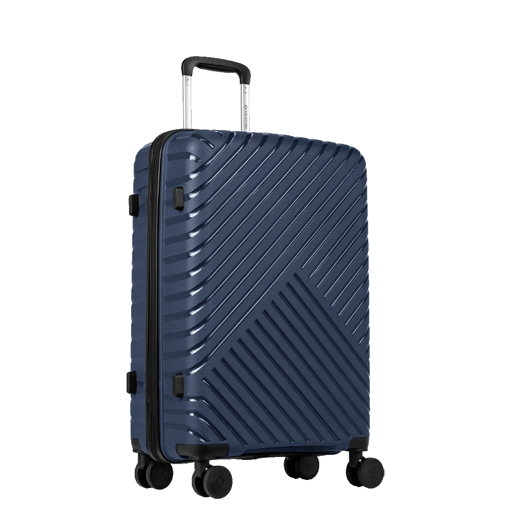 Mala de Viagem Média 23 kg Polipropileno com Rodas 360° PP Essencial 2 - Azul marinho