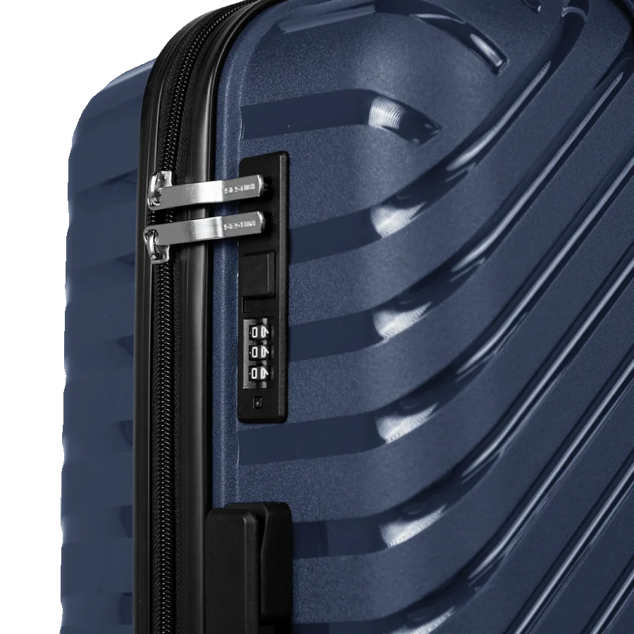 Mala de Viagem Média 23 kg Polipropileno com Rodas 360° PP Essencial 2 - Azul marinho