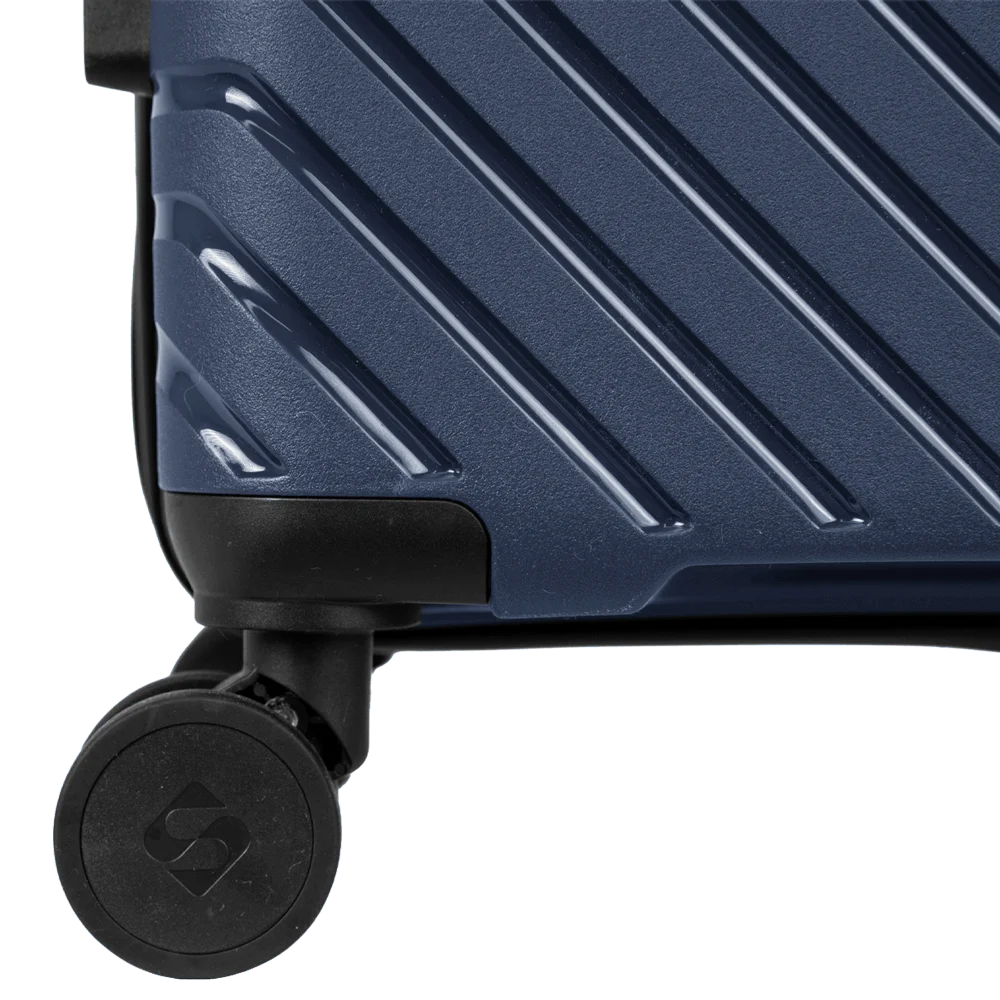 Mala de Viagem Média 23 kg Polipropileno com Rodas 360° PP Essencial 2 - Azul marinho