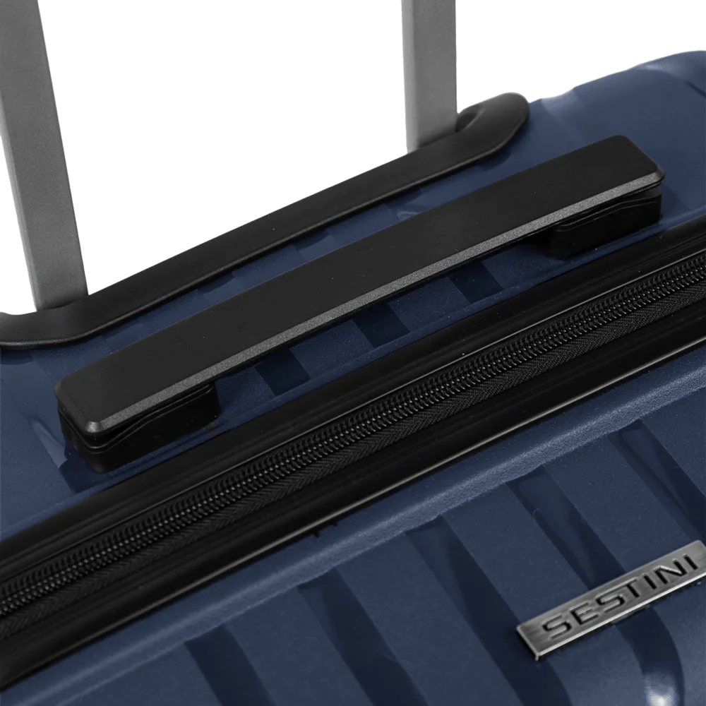 Mala de Viagem Média 23 kg Polipropileno com Rodas 360° PP Essencial 2 - Azul marinho