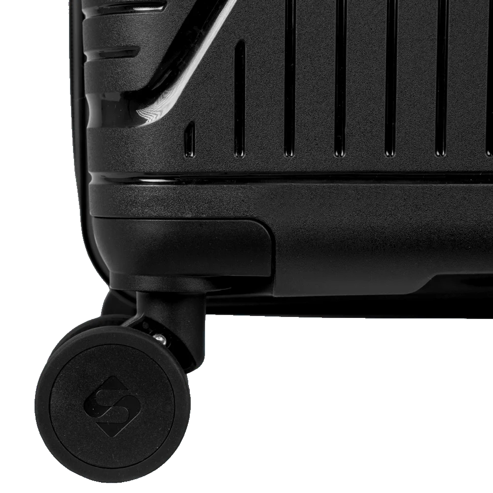Mala de Viagem Média 23 kg Polipropileno com Rodas 360° PP Essencial Plus 2 - Preto
