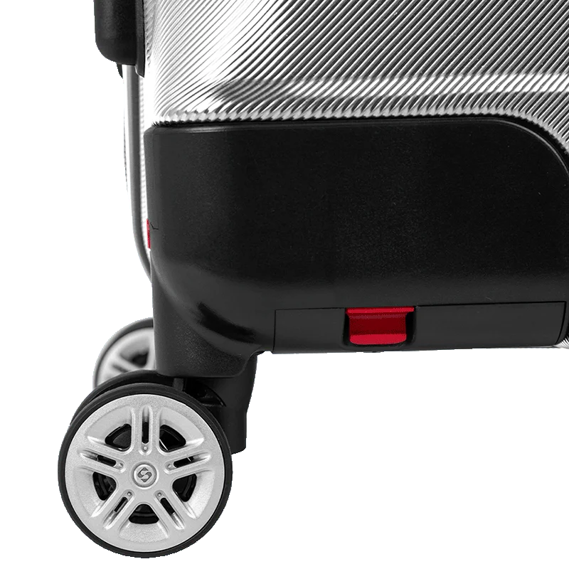 Mala de Viagem Média Plus 23 kg ABS com Rodas 360° Wheeless 2T - Prata