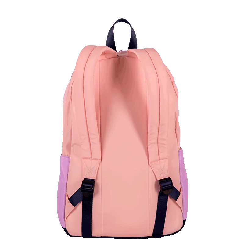 Mochila 2 Compartimentos Capricho Block - Pêssego e Lilás