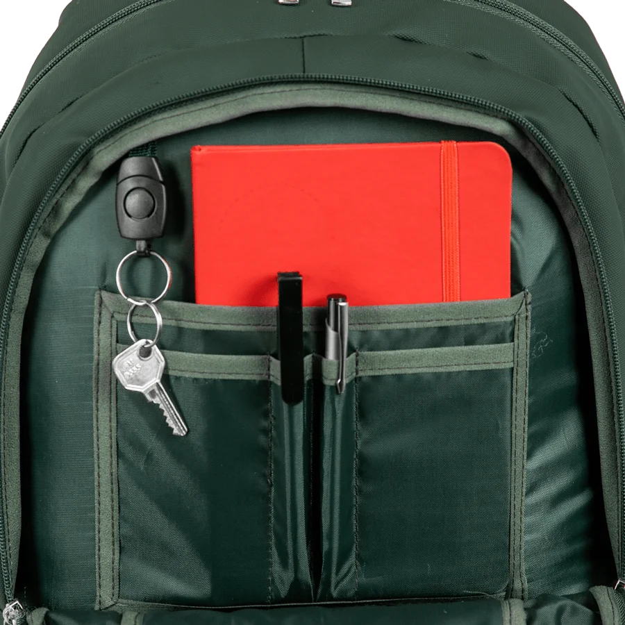 Mochila 2 Compartimentos Notebook 15,6 Palmeiras Hydroblock - Verde Escuro