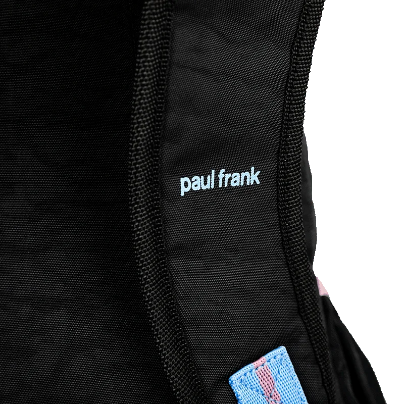 Mochila 2 Compartimentos Paul Frank Fun - Preto e Rosa