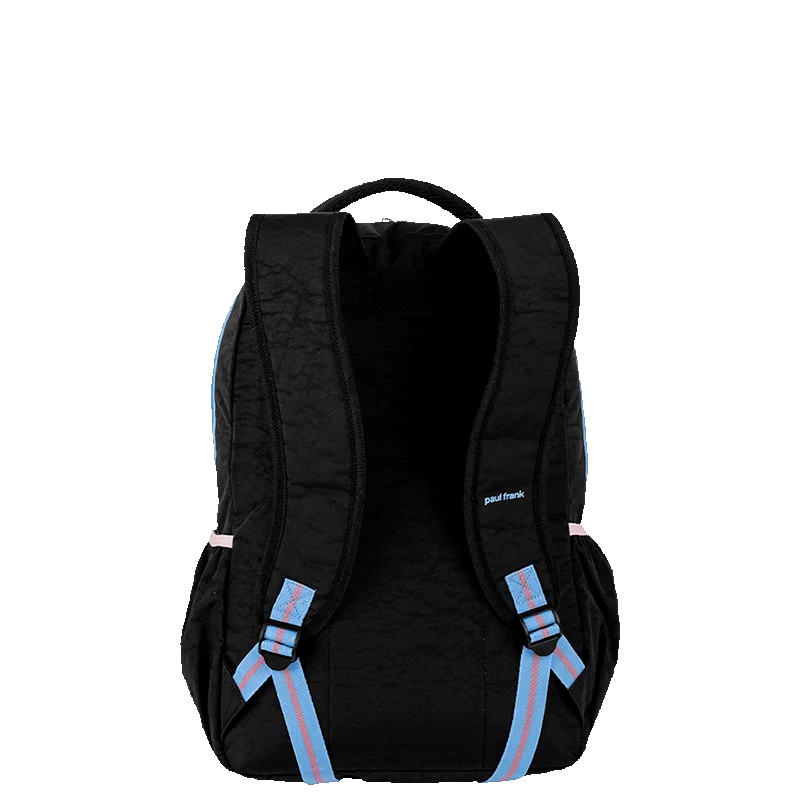 Mochila 2 Compartimentos Paul Frank Fun - Preto e Rosa
