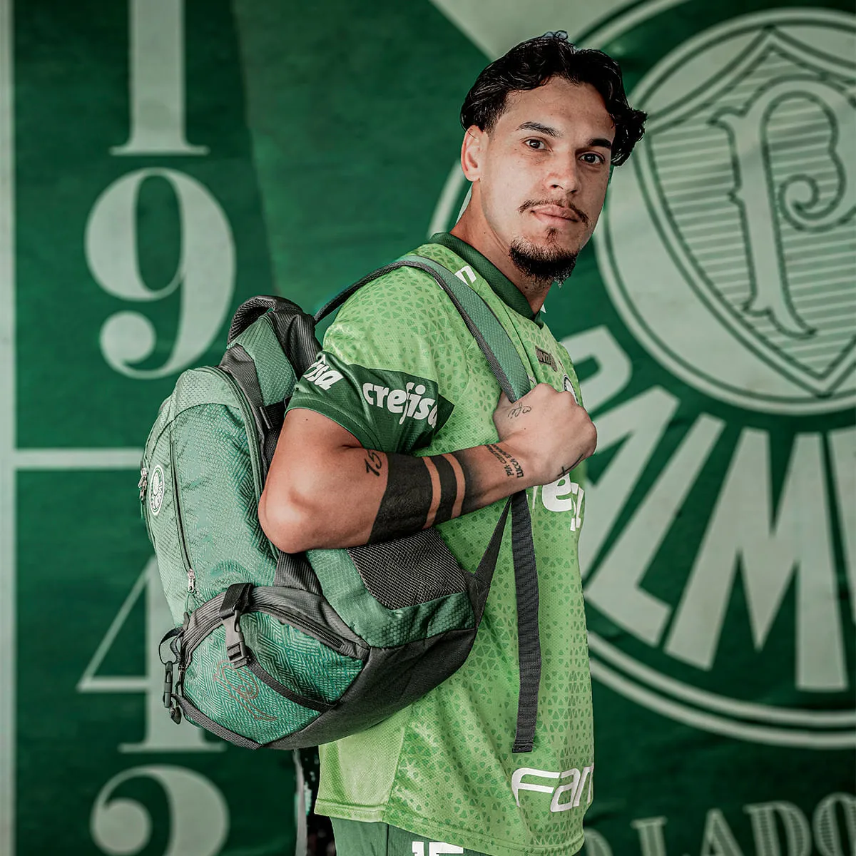 Mochila 2 Compartimentos Porta Tênis Palmeiras - Verde
