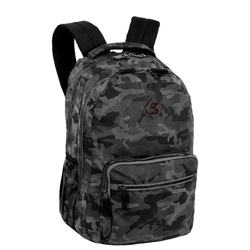 Mochila 2 Compartimentos Sestini College 3 - Camuflado Cinza