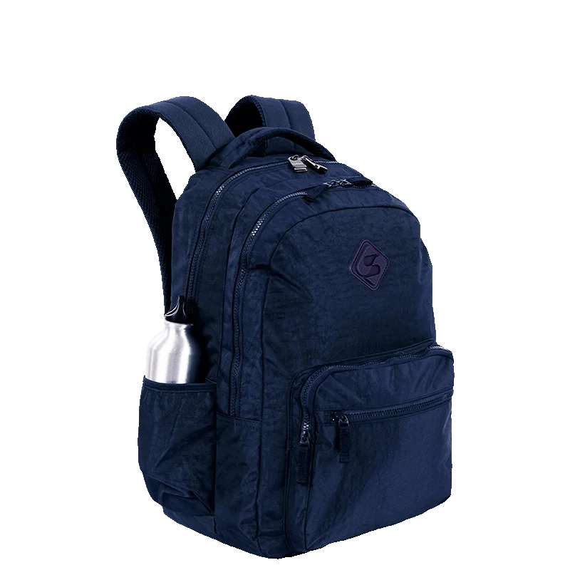 Mochila 2 Compartimentos Sestini College Crinkle 3 - Azul
