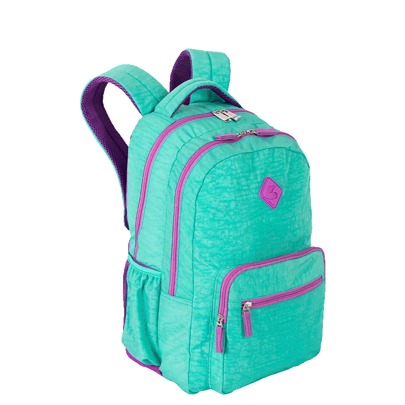 Mochila 2 Compartimentos Sestini College Crinkle 4 Azul - Turquesa