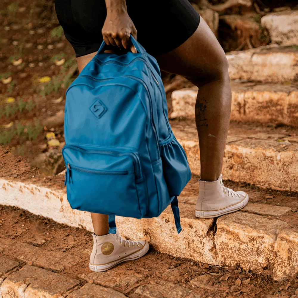 Mochila 2 Compartimentos Sestini College Hydroblock - Azul Noturno