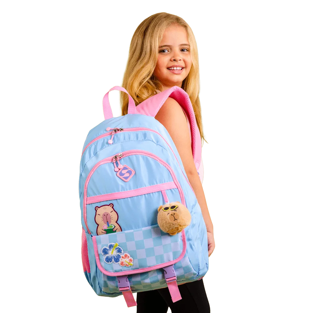 Mochila 2 Compartimentos Sestini Lover - Capivara
