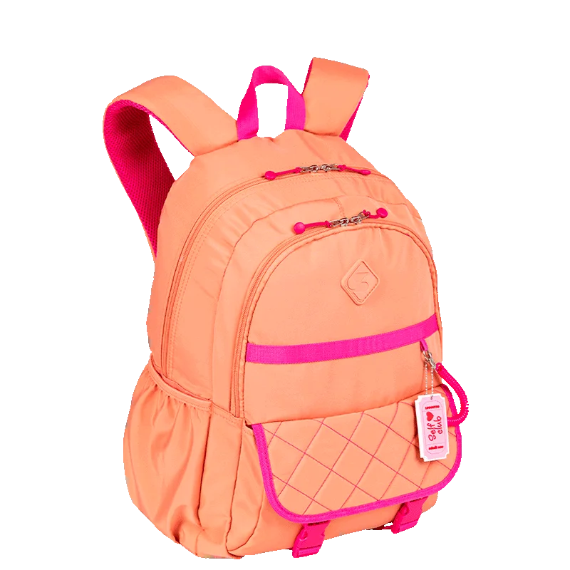 Mochila 2 Compartimentos Sestini Lover Laranja - Pêssego