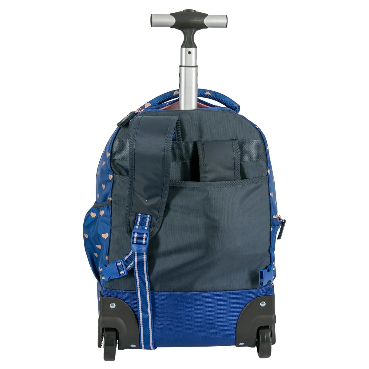 Mochila Carrinho 2 Compartimentos Capricho Wishes - Azul