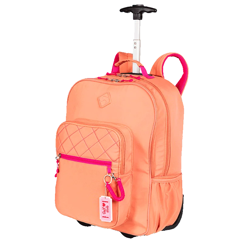 Mochila Carrinho 2 Compartimentos Sestini Lover Laranja - Pêssego