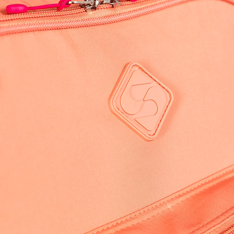 Mochila Carrinho 2 Compartimentos Sestini Lover Laranja - Pêssego