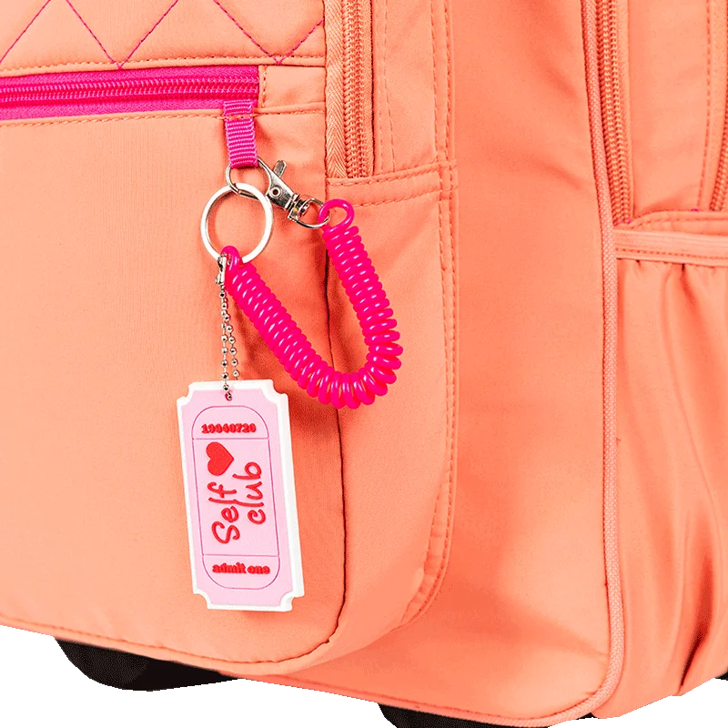 Mochila Carrinho 2 Compartimentos Sestini Lover Laranja - Pêssego