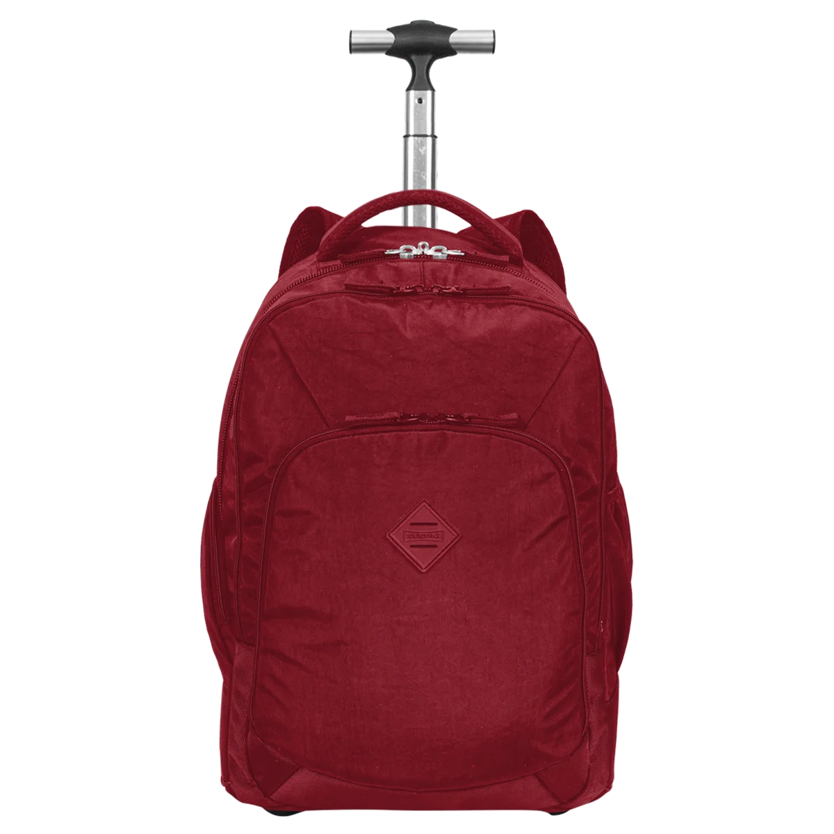 Mochila Carrinho 2 Compartimentos Sestini Rolling Grande Crinkle - Vinho