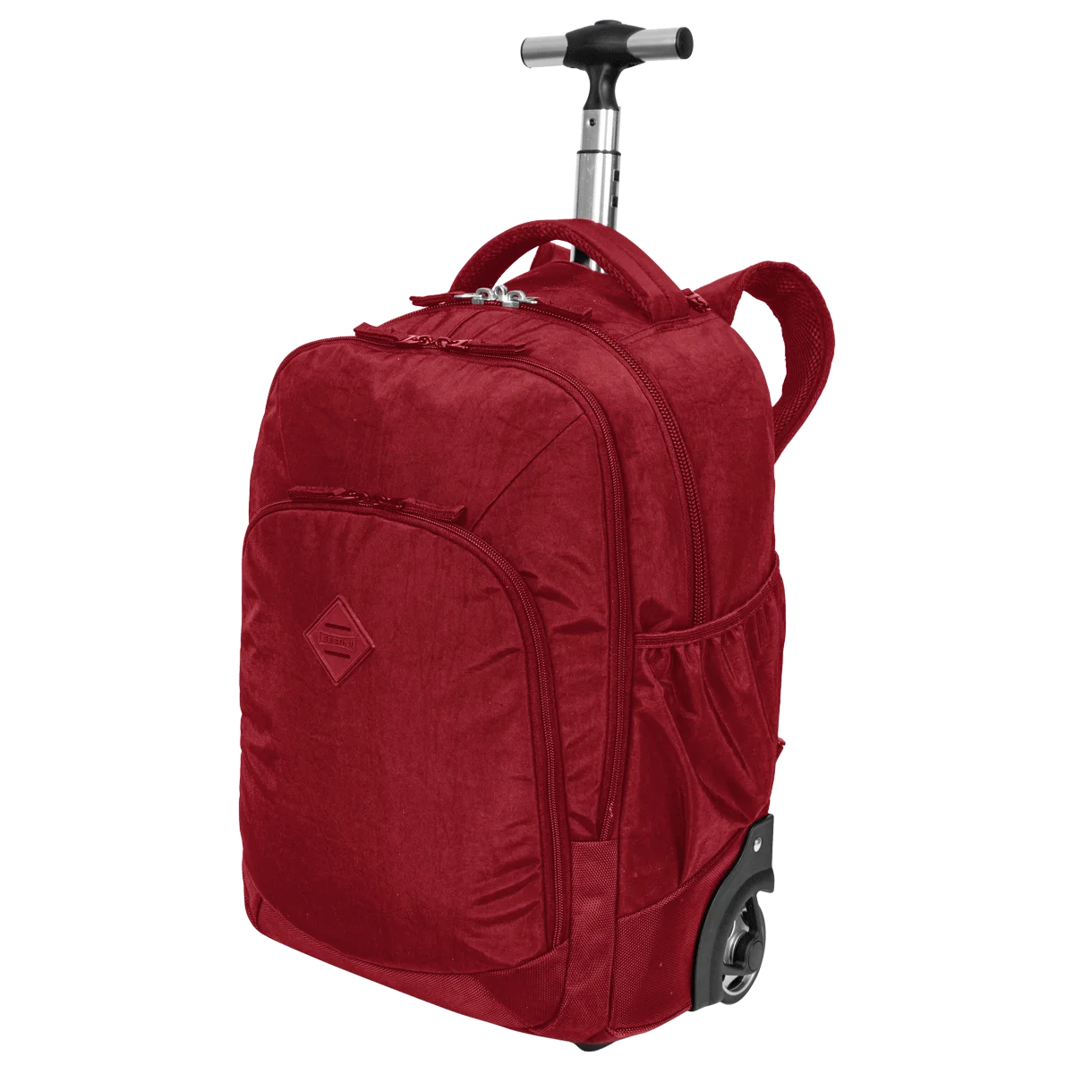 Mochila Carrinho 2 Compartimentos Sestini Rolling Grande Crinkle - Vinho