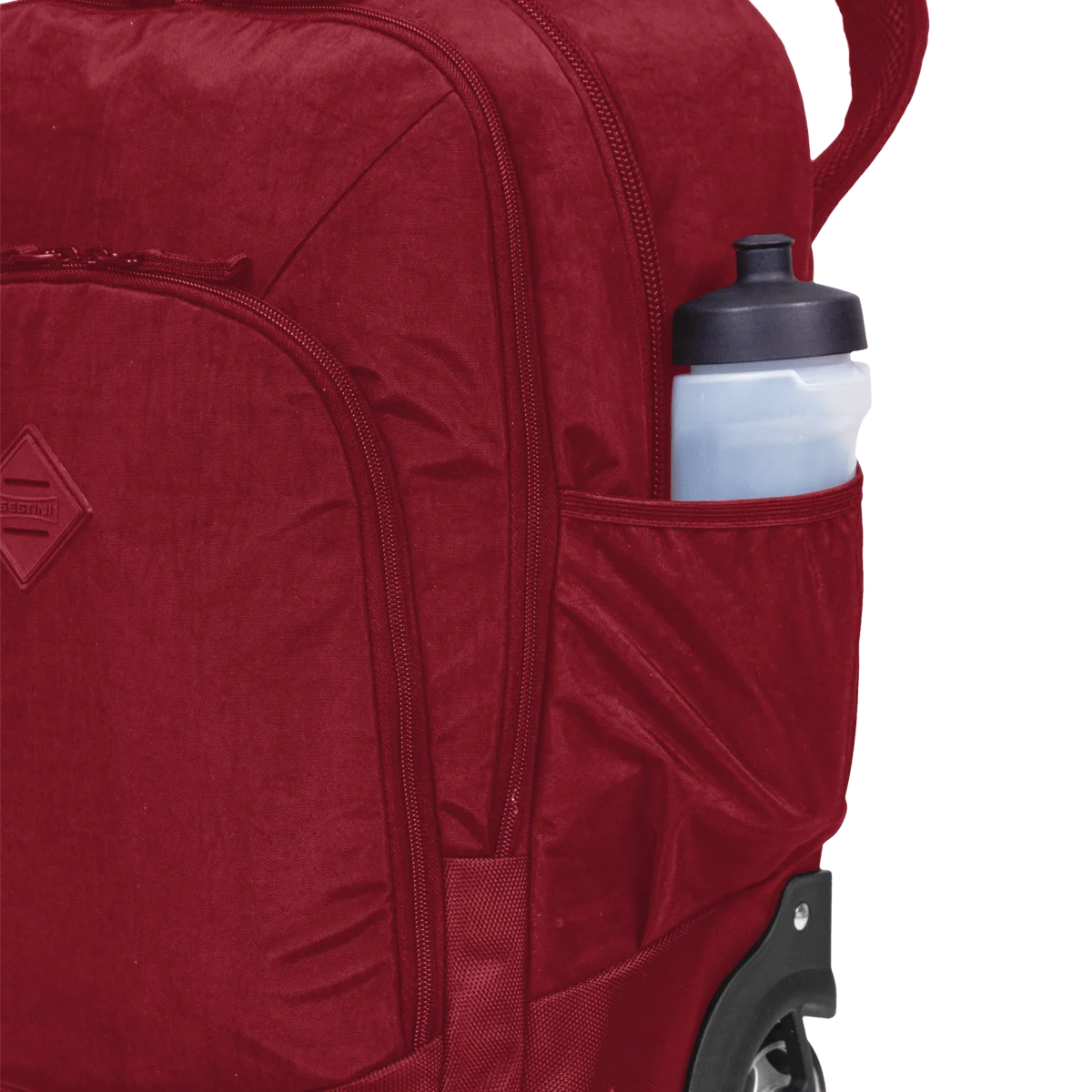Mochila Carrinho 2 Compartimentos Sestini Rolling Grande Crinkle - Vinho
