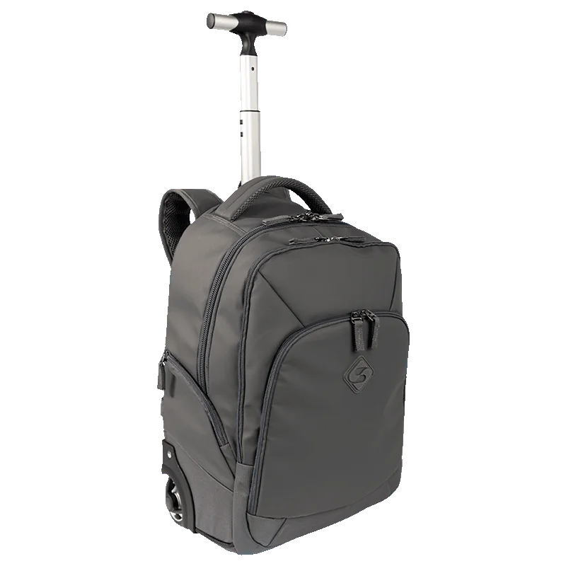 Mochila Carrinho 2 Compartimentos Sestini Rolling Hydroblock Cinza - Chumbo