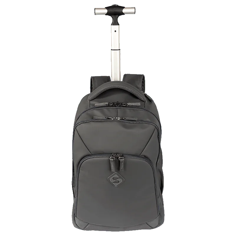 Mochila Carrinho 2 Compartimentos Sestini Rolling Hydroblock Cinza - Chumbo