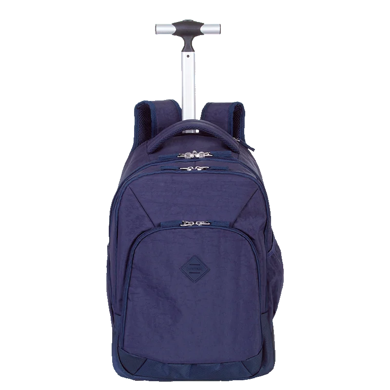 Mochila Carrinho 2 em 1 Sestini Rolling Crinkle Azul