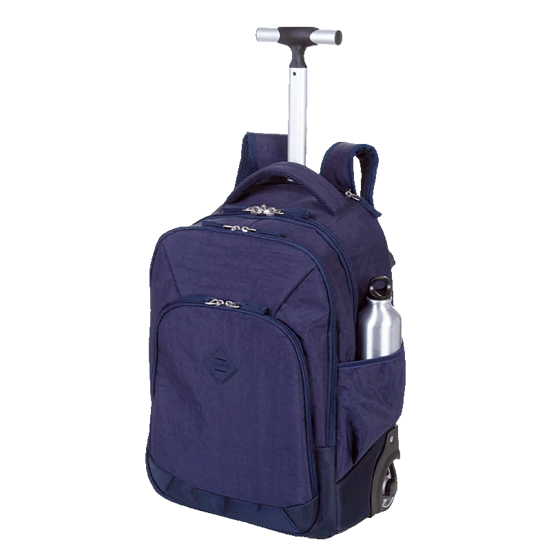 Mochila Carrinho 2 em 1 Sestini Rolling Crinkle Azul