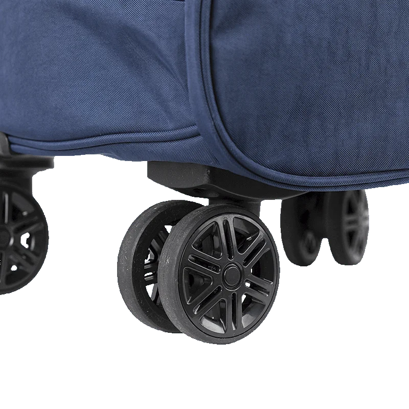 Mochila Carrinho 4 Rodas Duplas Sestini Rolling Crinkle - Azul