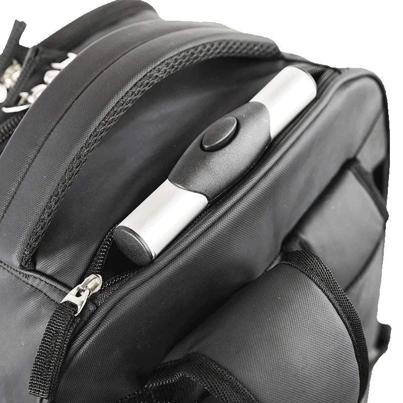 Mochila Carrinho 4 Rodas Duplas Sestini Rolling Hydroblock - Preto