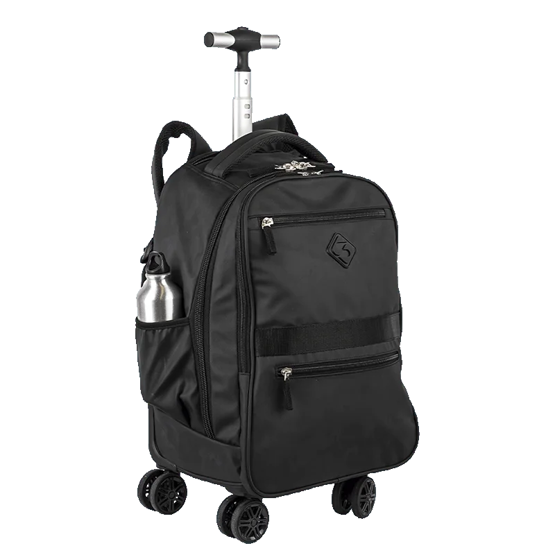 Mochila Carrinho 4 Rodas Duplas Sestini Rolling Hydroblock - Preto