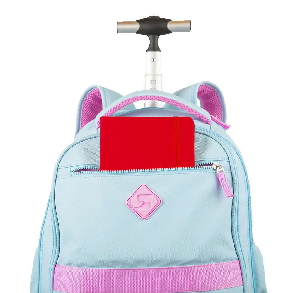 Mochila Carrinho 4 Rodas Duplas Sestini Rolling Hydroblock - Sky