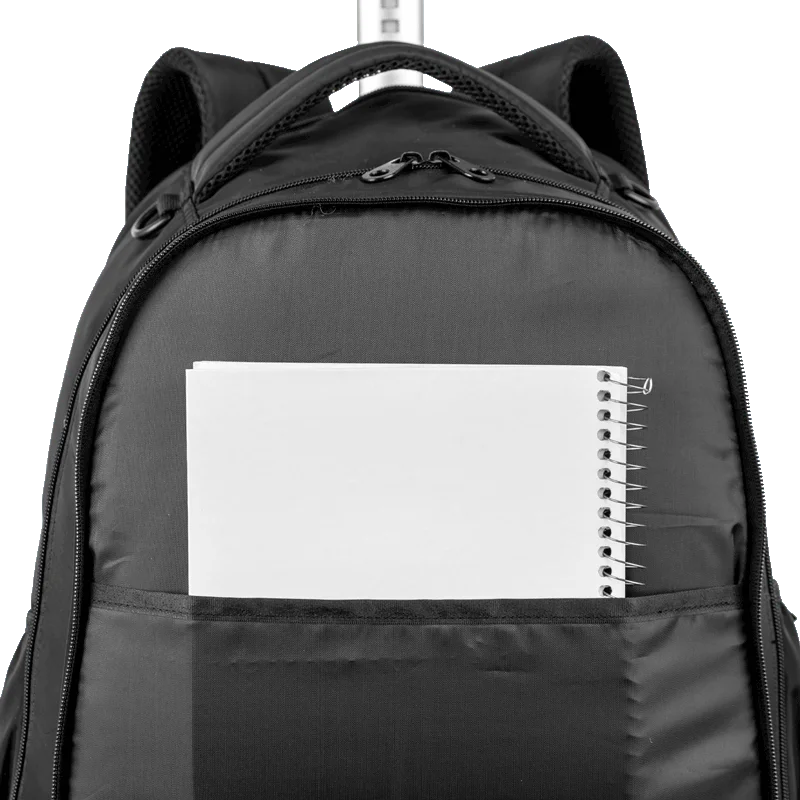 Mochila Carrinho 4 Rodas Duplas Sestini Studio - Preto
