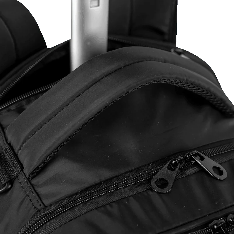 Mochila Carrinho 4 Rodas Duplas Sestini Studio - Preto