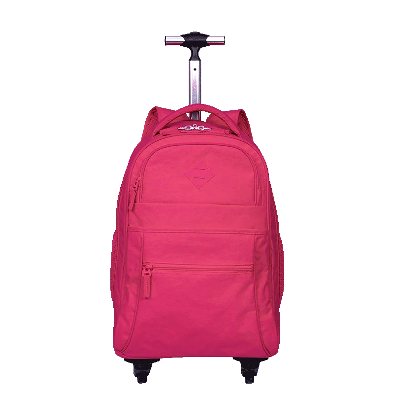 Mochila Carrinho 4 Rodas Sestini Rolling Crinkle Rosa - Pink