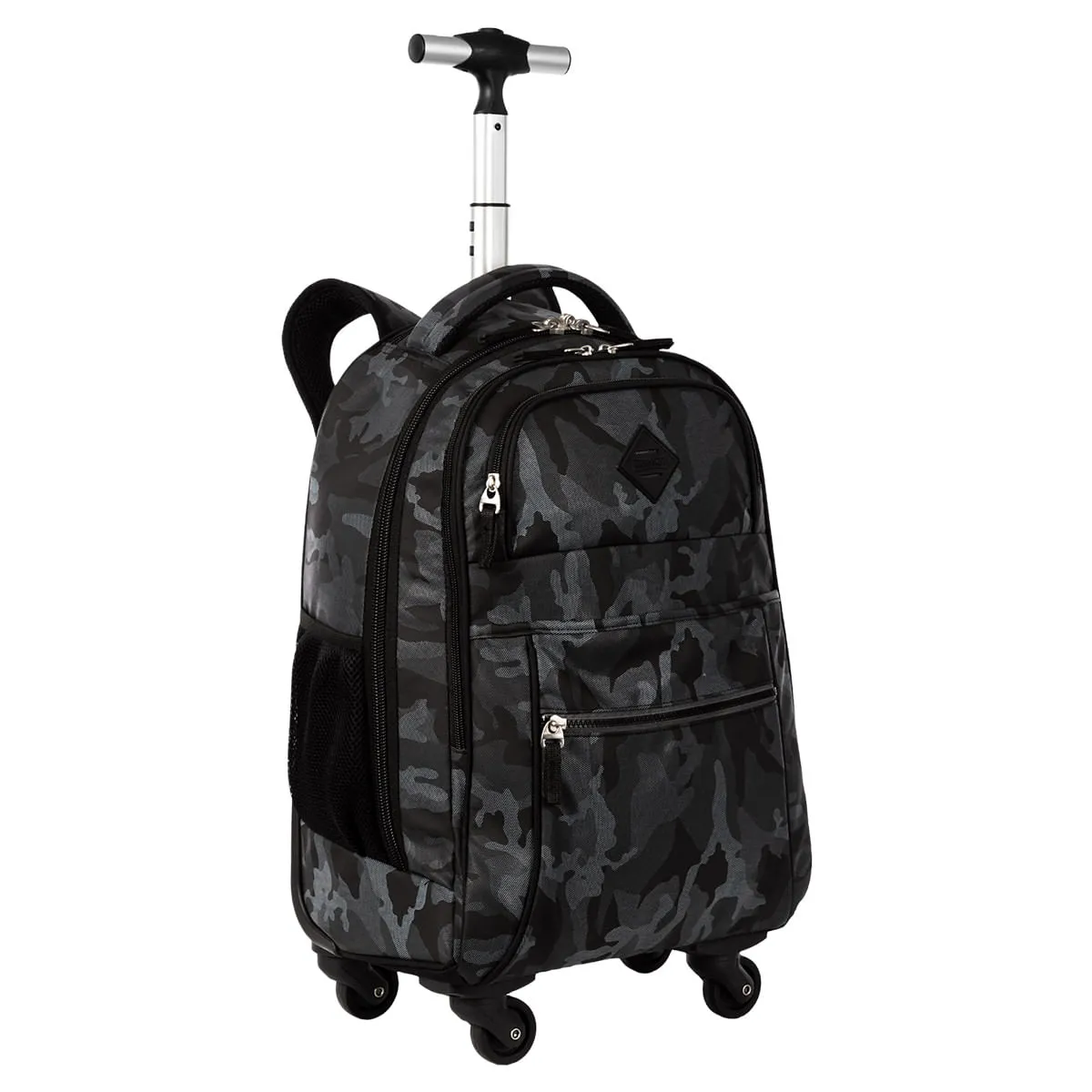 Mochila Carrinho 4 Rodas Sestini Rolling Grande - Camuflado Cinza