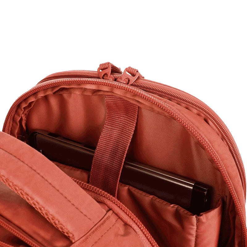Mochila Carrinho 4 Rodas Sestini Rolling Grande Crinkle Laranja - Apricot