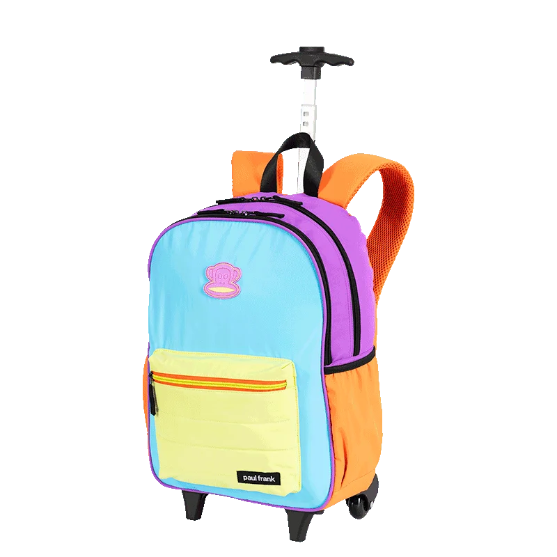 Mochila Carrinho Externo Paul Frank Authentic - Orange Mix