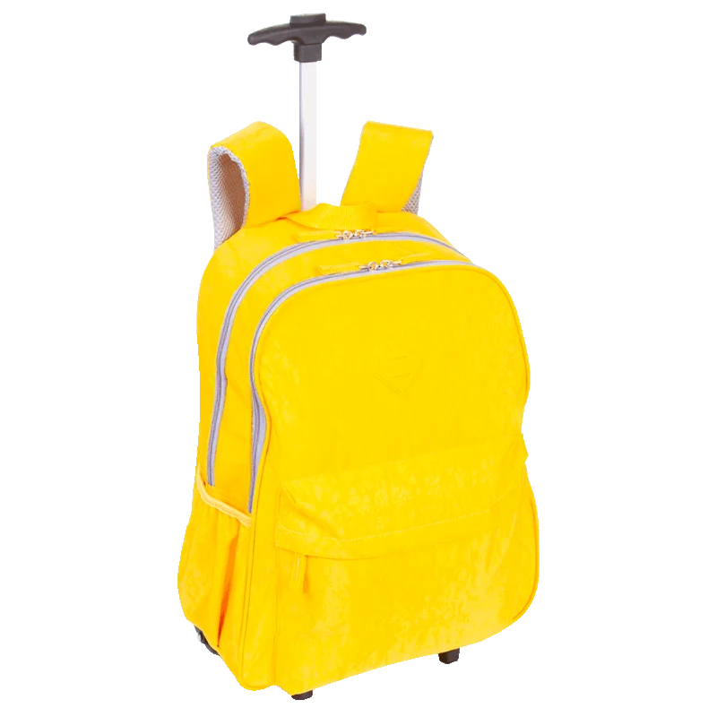 Mochila Carrinho Externo Sestini Rolling Crinkle - Amarelo