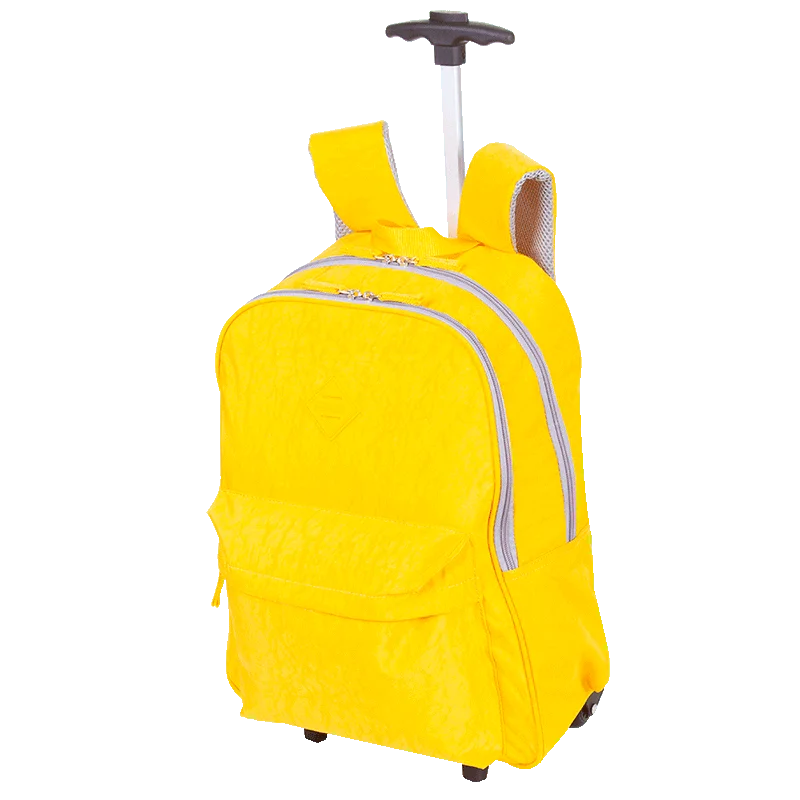 Mochila Carrinho Externo Sestini Rolling Crinkle - Amarelo