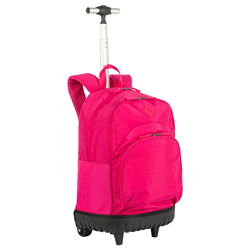 Mochila Carrinho Externo com Base Rígida Sestini Rolling Crinkle 2 Rosa - Pink