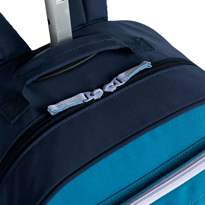 Mochila Carrinho Grande Capricho Class Cosmic Patches - Azul