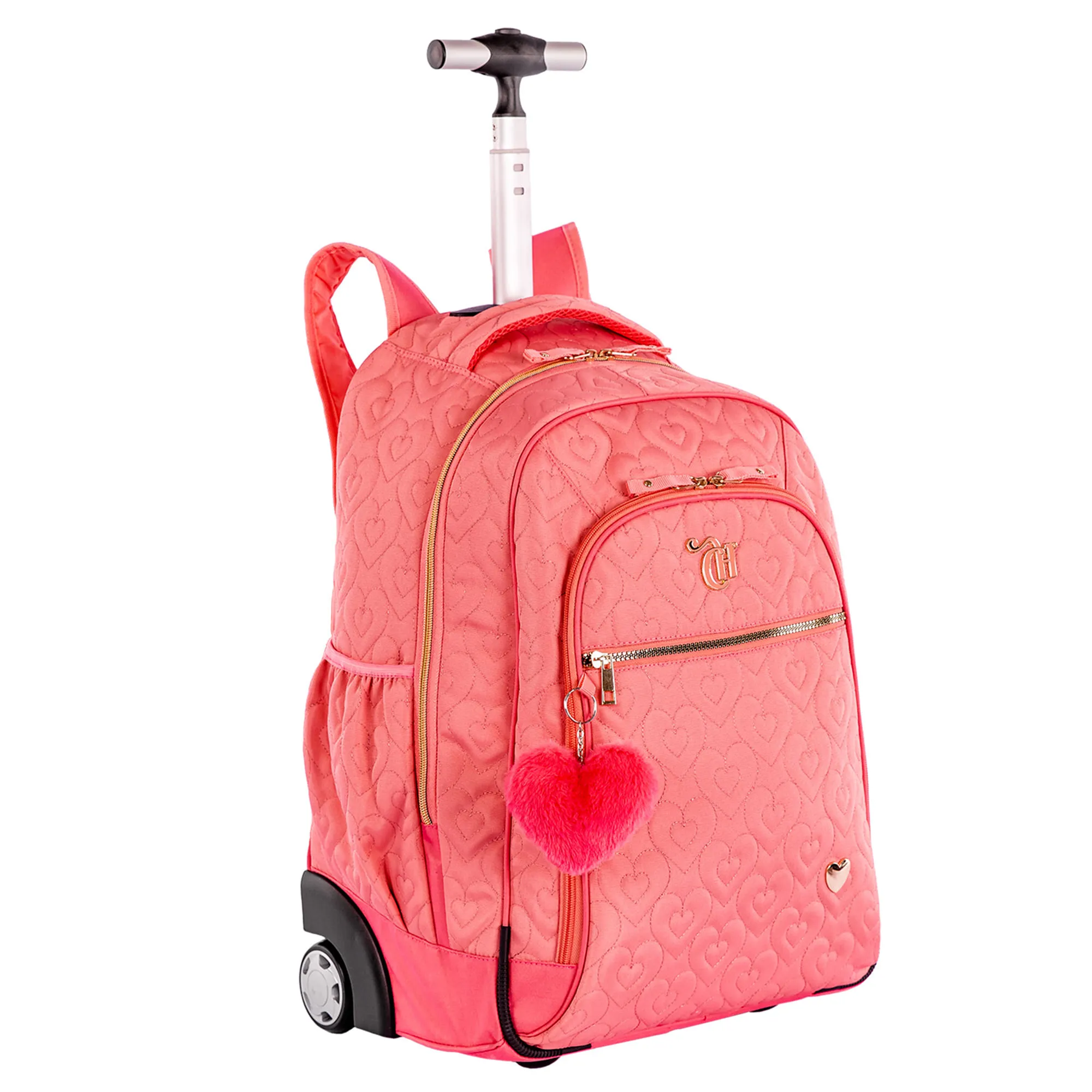 Mochila Carrinho Grande Capricho Crush Laranja - Pêssego